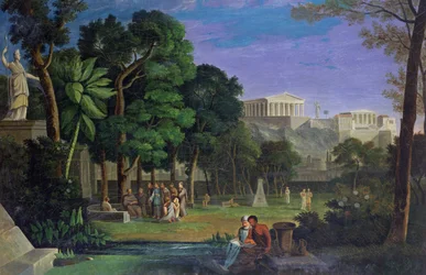Le Jardin des Philosophes, Athènes, 1834